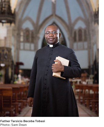 Father Tarsicio Becoba Tobasi (Photo: Sam Dean)