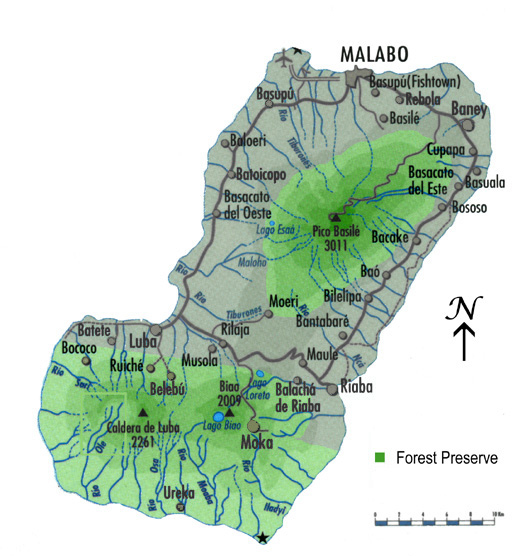 Map of Bioko