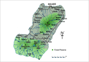 Map of Bioko